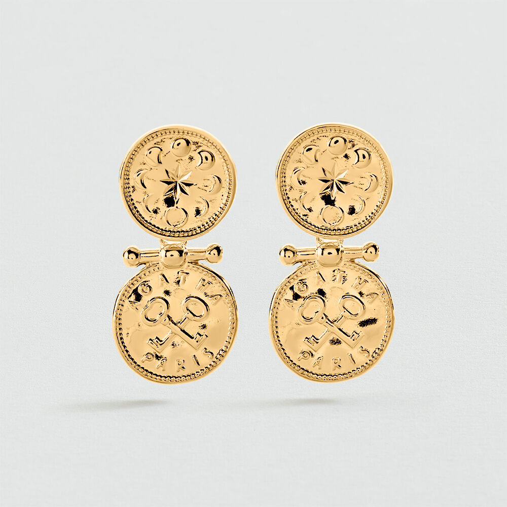 Pendientes largos ST HONORE - Dorado - Pendientes largos  | Agatha