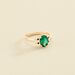 Anillo fino LAUREN - Verde / Oro - Anillos  | Agatha