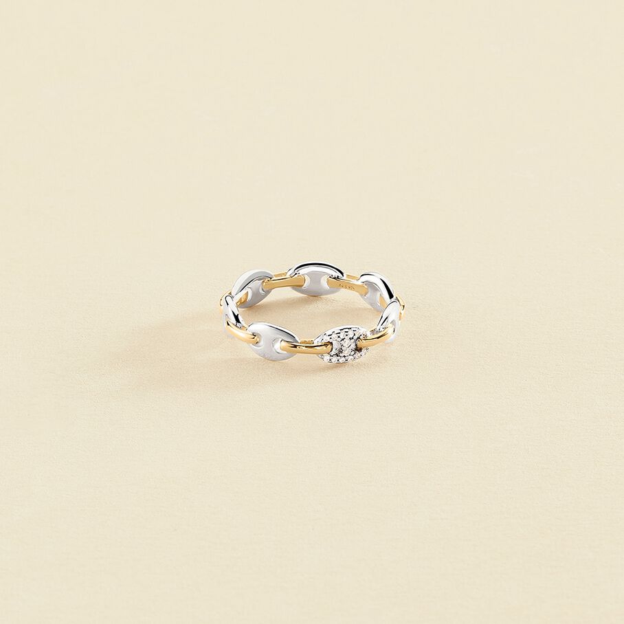 Anillo fino ETREINTE - Plata / Oro - Anillos  | Agatha