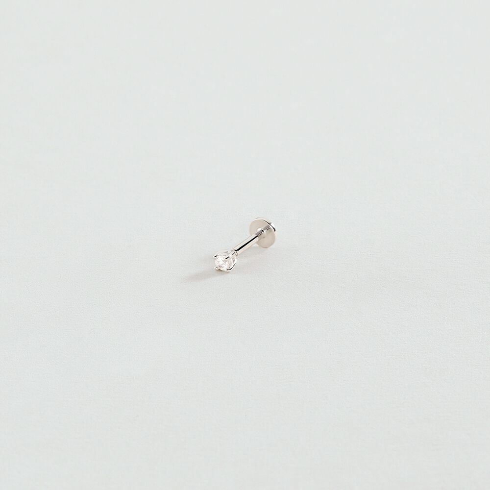 Piercing H&eacute;lix & Tragus MIX& MATCH - Cristal / Plateado - Tragus&H&eacute;lix  | Agatha