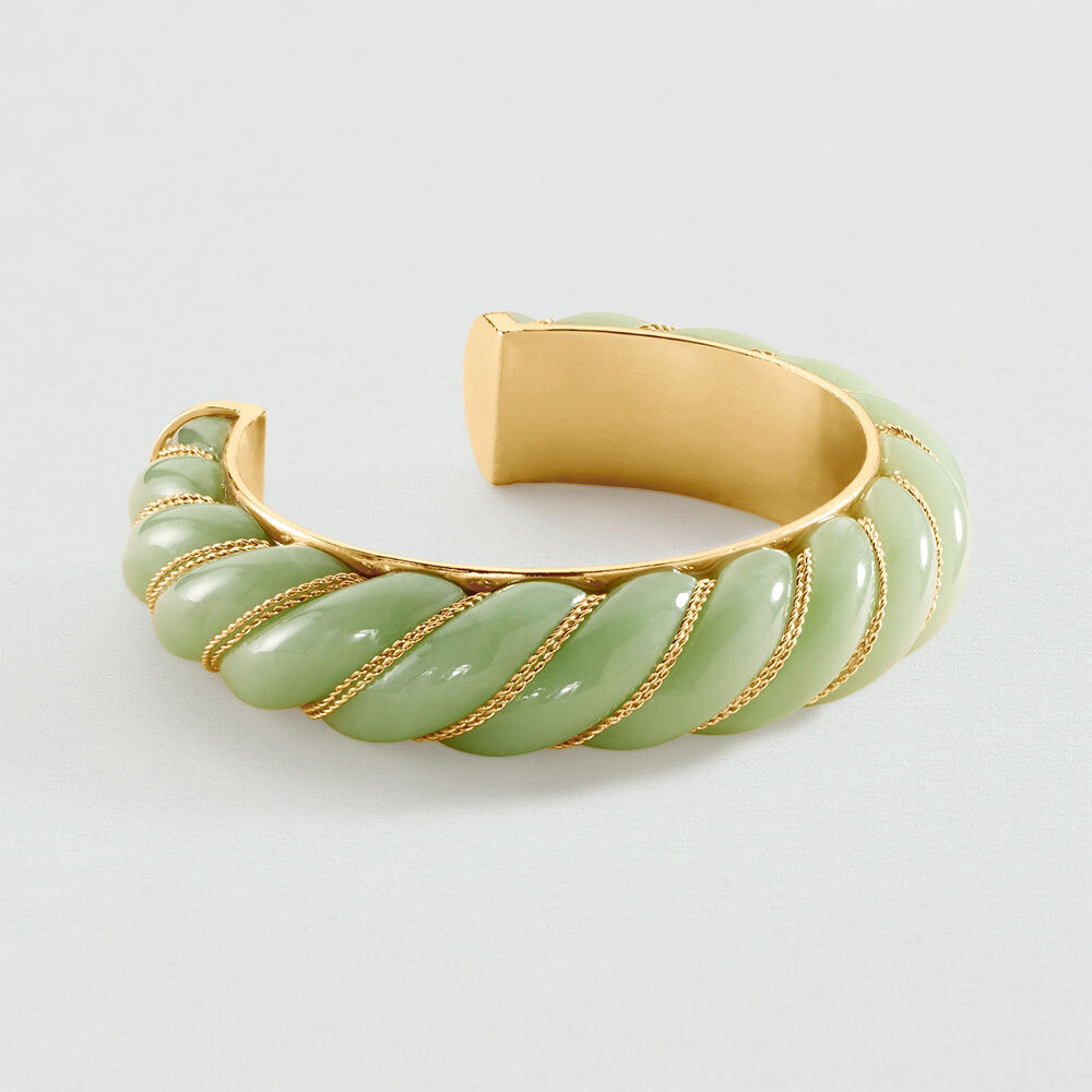 Pulsera rígida TORSADES - Verde / Dorado - Pulsera rígida  | Agatha