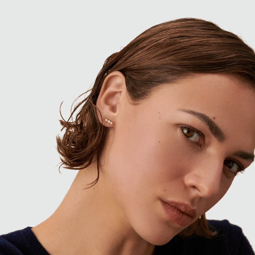Piercing mini LEINA - Cristal / Dorado - Piercings  | Agatha