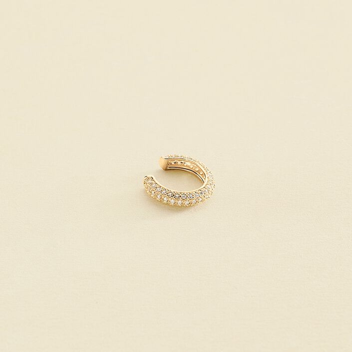 Ear cuff PAVE - Cristal / Dorado - Piercings  | Agatha