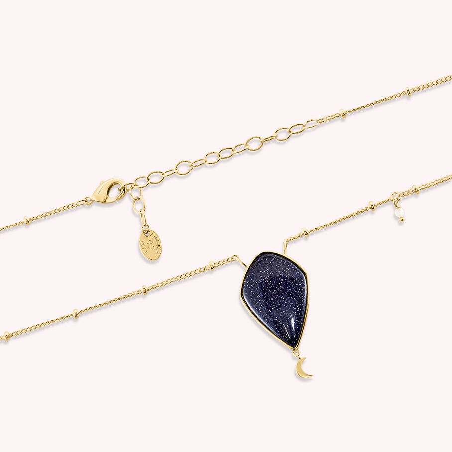 Collar midi ECLIPSE - Azul / Oro - Collares  | Agatha