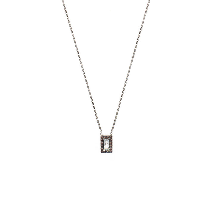 Collar corto SYBIL - Cristal / Gris - Collares  | Agatha