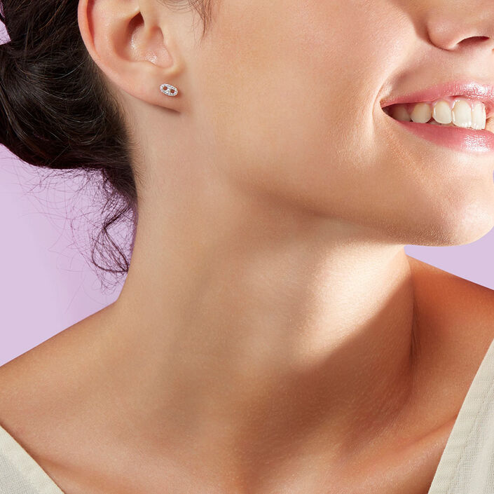 Pendientes cortos ETREINTE - Cristal / Plateado - Pendientes  | Agatha
