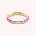 Anillo fino BONHEUR - Rosa / Oro - Anillos  | Agatha