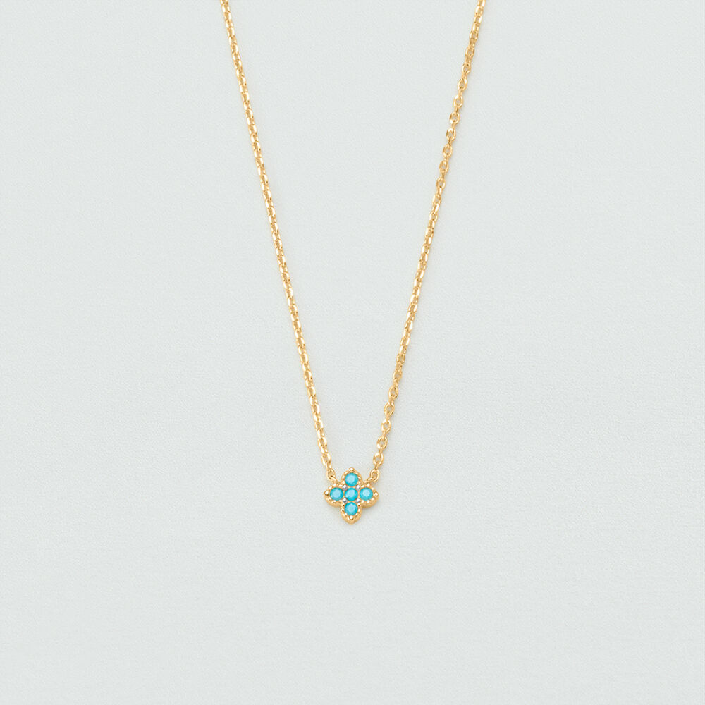 Collar corto BELOVED - Turquesa / Oro - Collar corto  | Agatha
