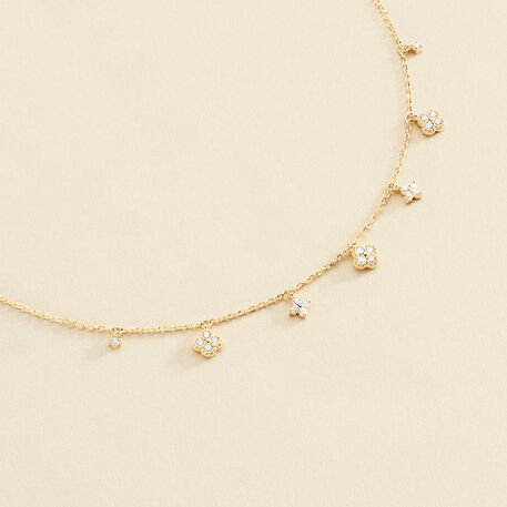 Collar corto BELOVED - Cristal / Dorado - Collares  | Agatha
