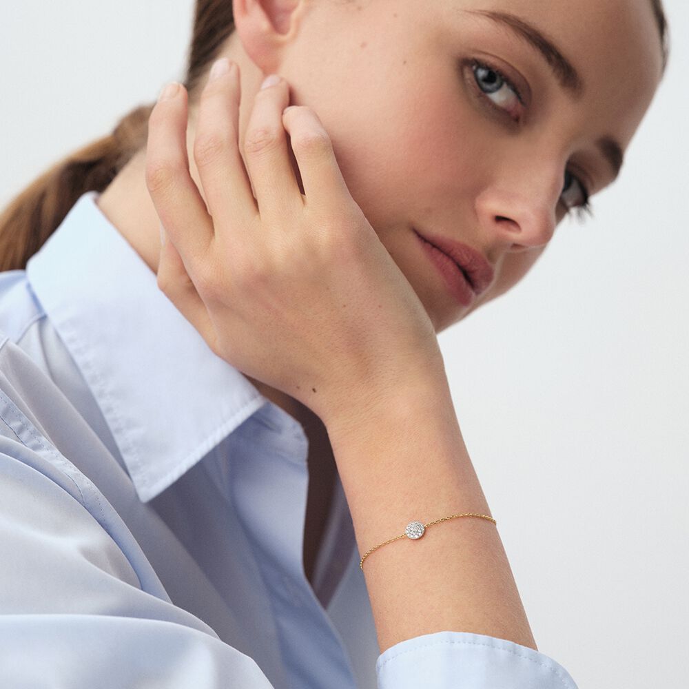 Pulsera de cadena CRYSTAL - Cristal / Dorado - Pulsera de cadena  | Agatha