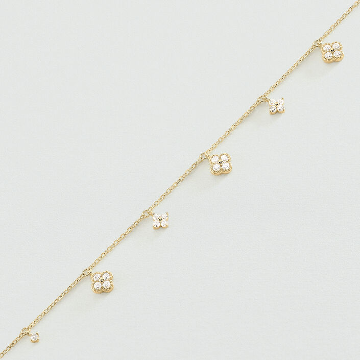 Pulsera de cadena BELOVED - Cristal / Oro - Pulseras  | Agatha