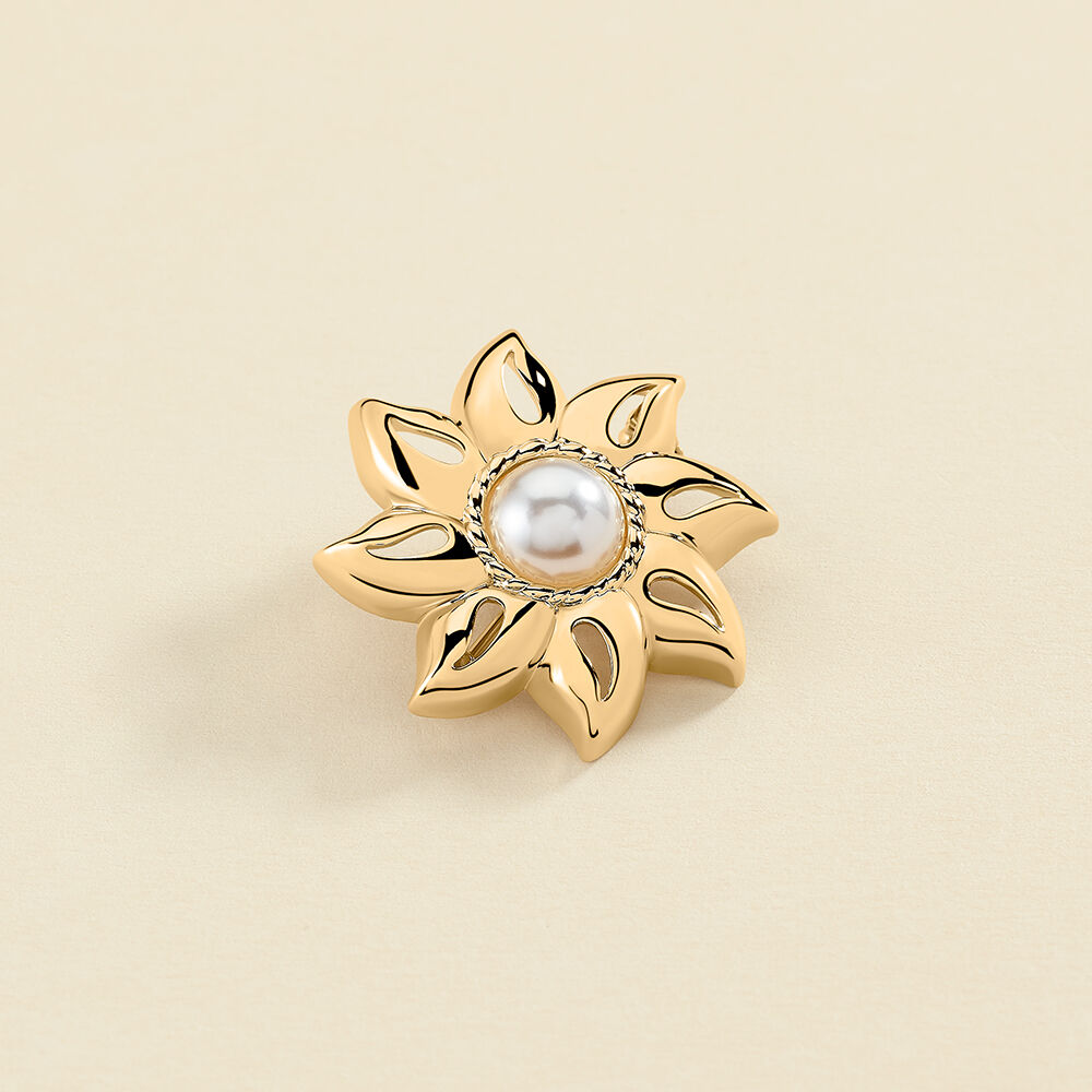 Broche N-13 - Perla / Oro - Broches  | Agatha