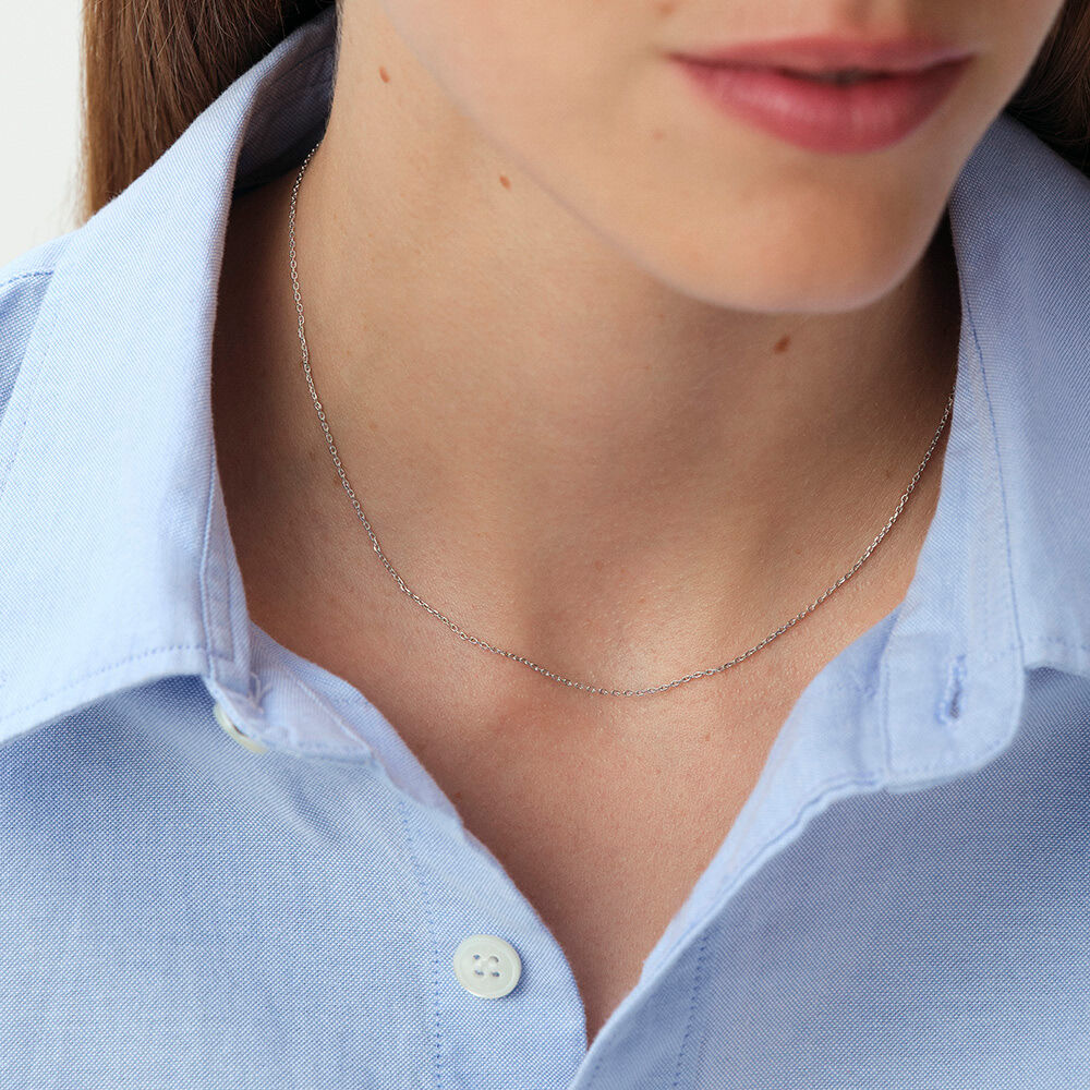 Collar midi LUCKY PAVE - Plateado - Collares  | Agatha