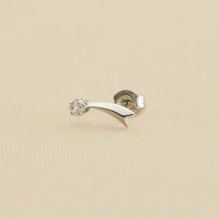 Piercing mini FILANTE - Cristal / Plateado - Piercings  | Agatha
