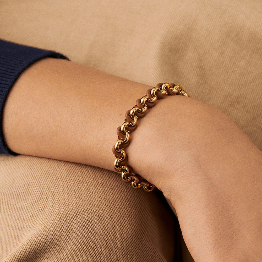 Pulsera de cadena TWIGGY - oro / camello - Pulsera de cadena  | Agatha
