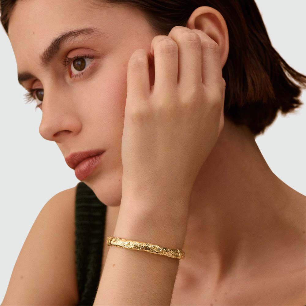 Pulsera rígida ASTREE - Dorado - Pulsera rígida  | Agatha