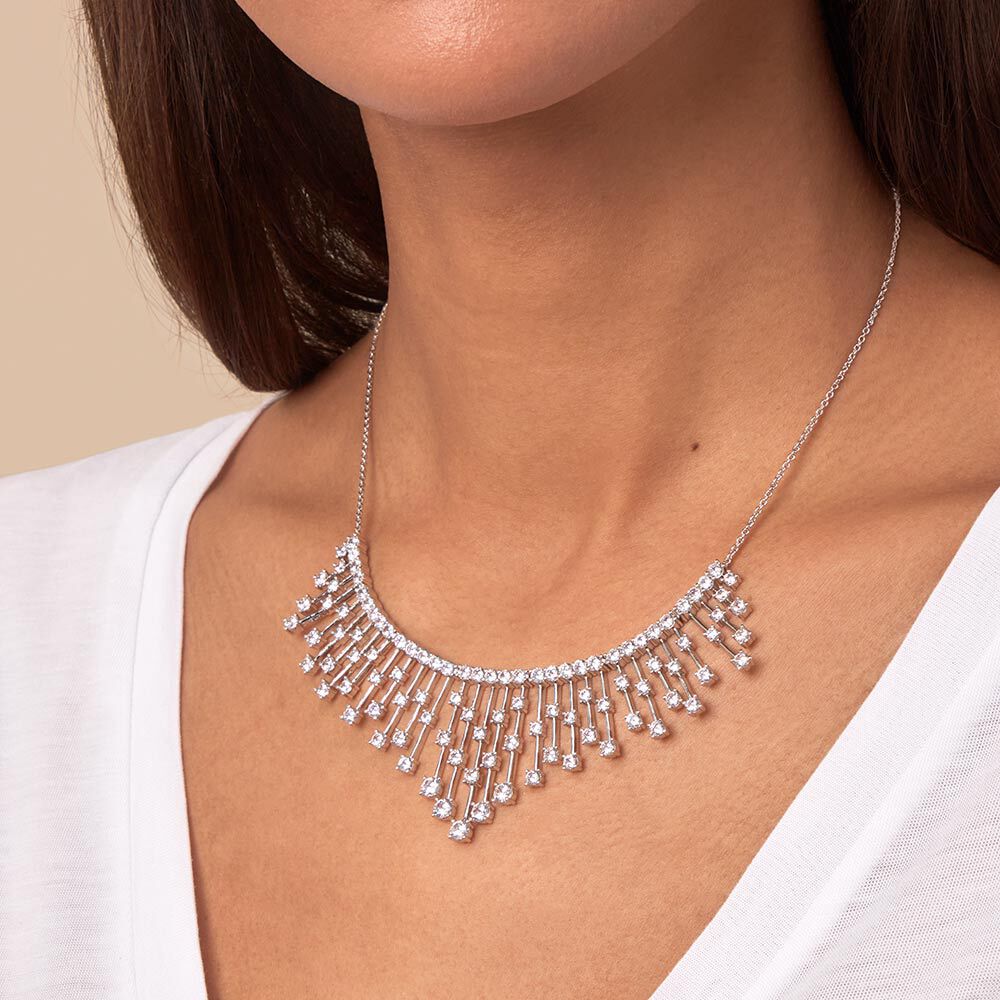 Collar corto CASCAIS - Cristal / Plateado - Collar corto  | Agatha