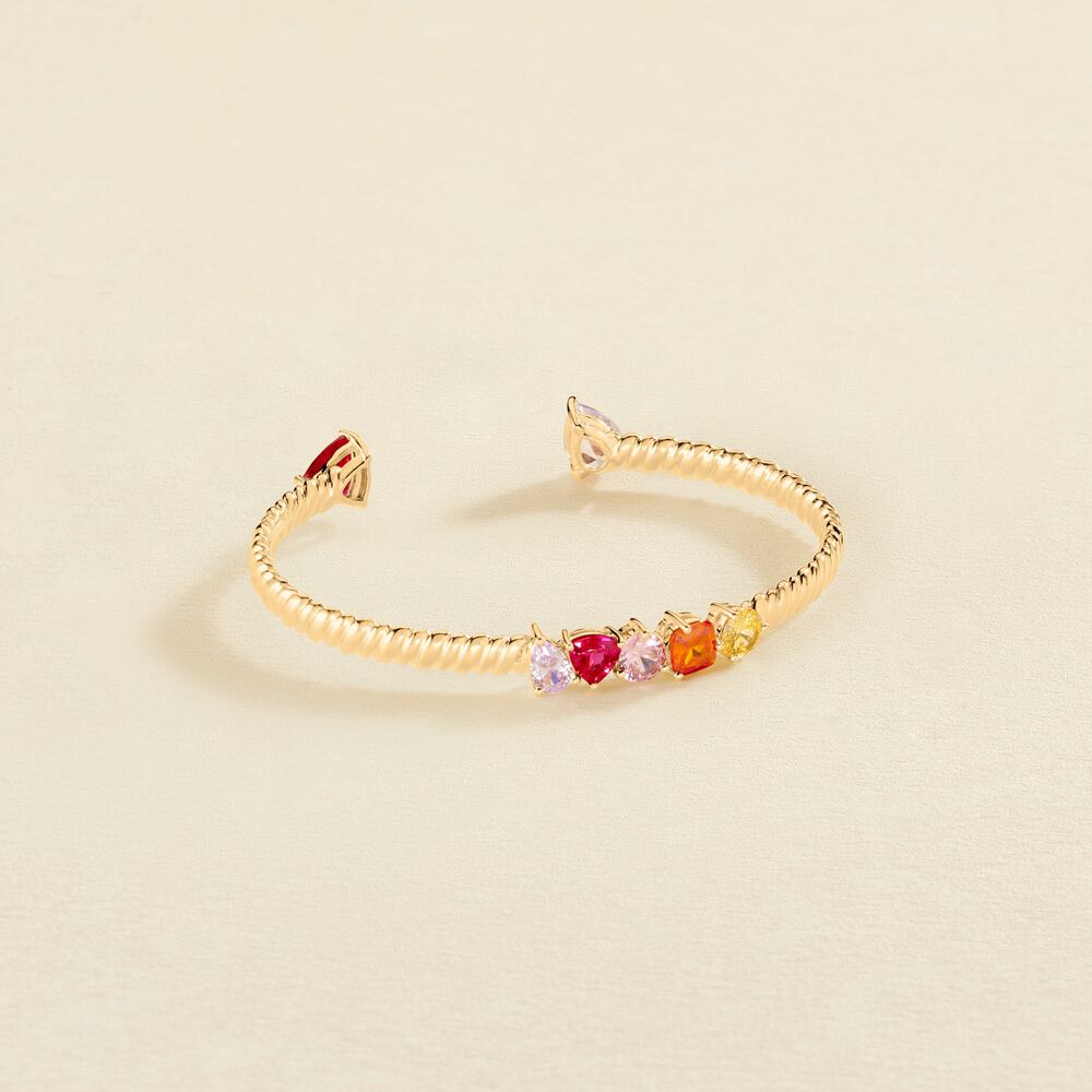 Pulsera rígida NOUVELLE VAGUE - Multicolor / Oro - Pulsera rígida  | Agatha