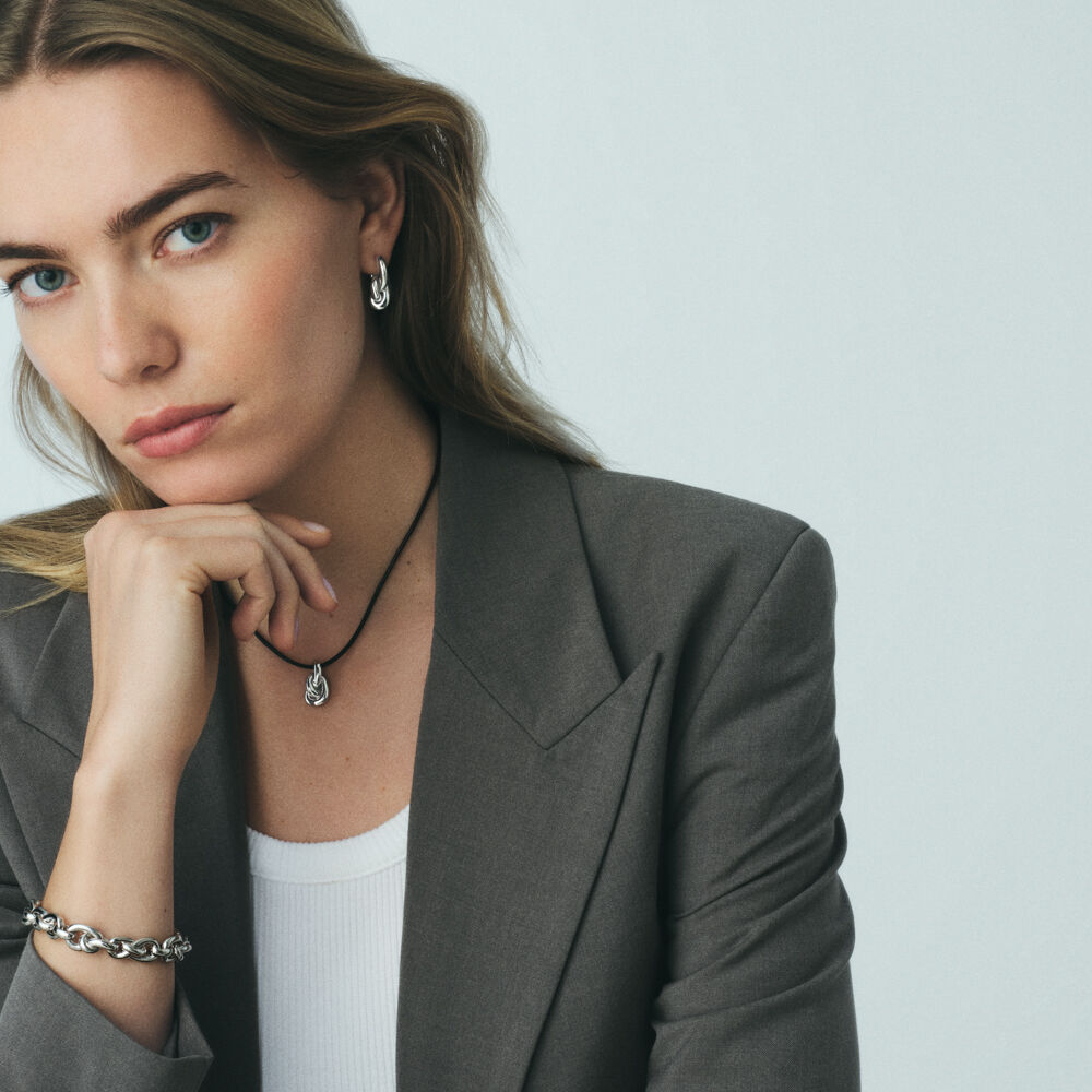 Collar corto LOULOU - Negro / Plata - Collar corto  | Agatha
