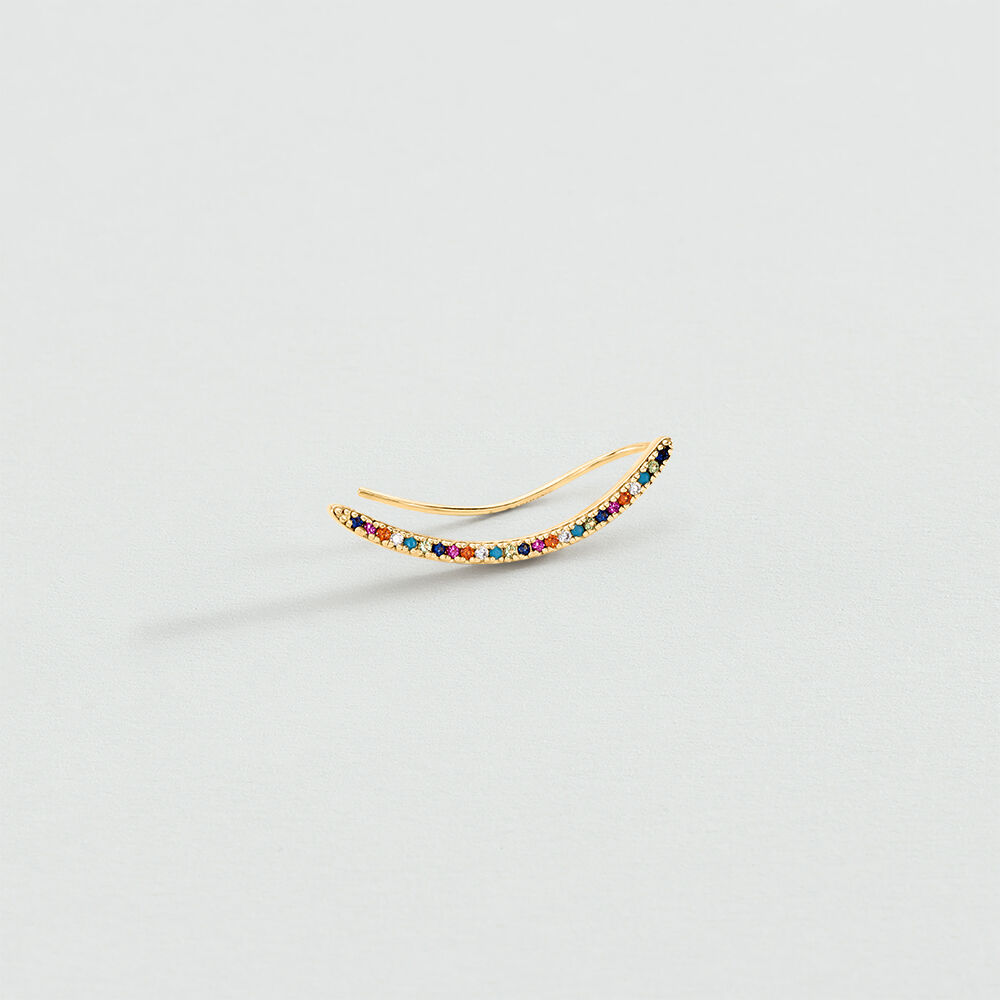 Piercing mini RAINBOWS - Multicolor / Oro - Piercings  | Agatha