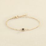 Pulsera de cadena IMPERIAL - Negro / Oro - Pulseras  | Agatha