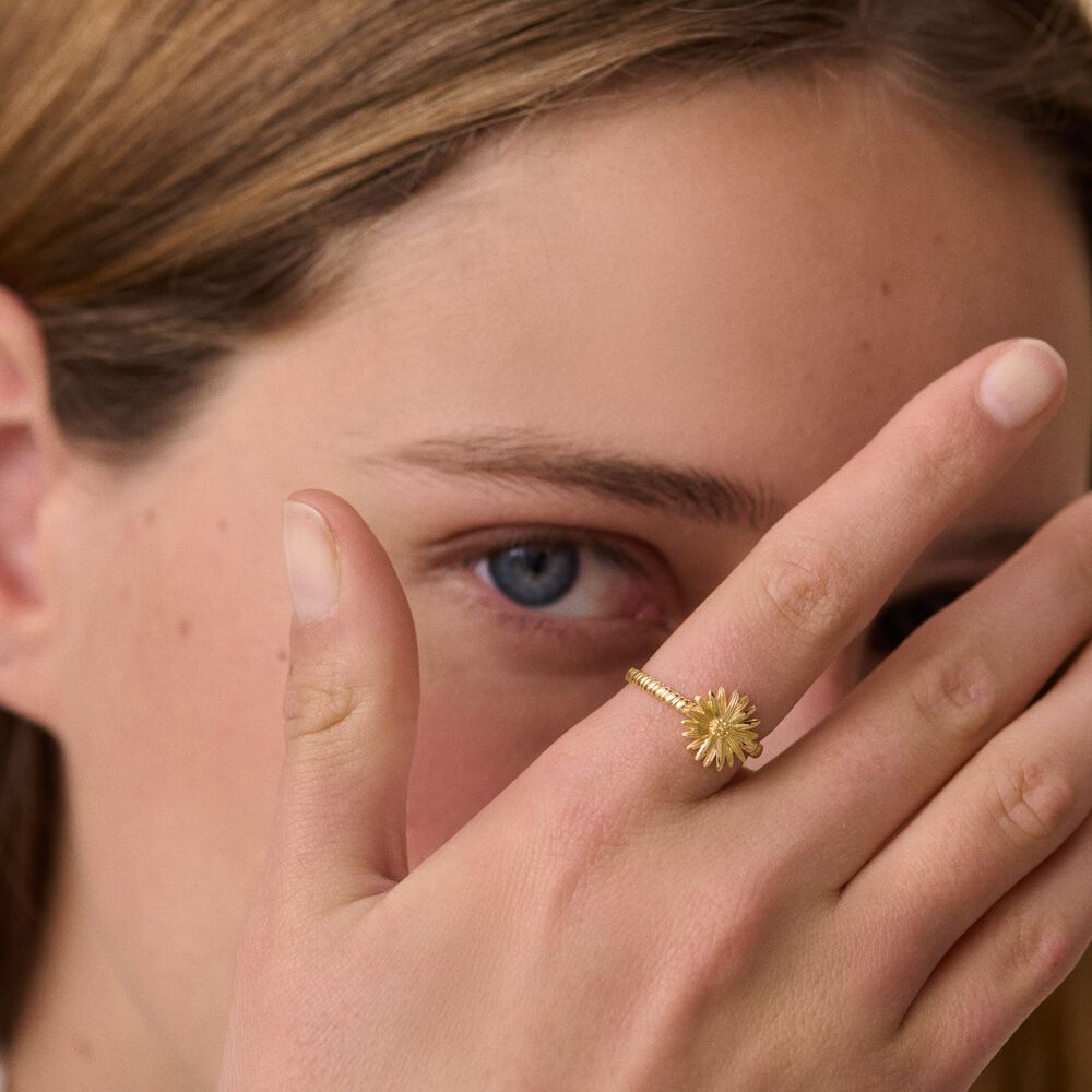 Anillo fino BLOSSOM - Dorado - Anillos de fantas&iacute;a  | Agatha