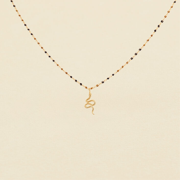 Collar corto SMARTY - Negro / Oro - Collares  | Agatha