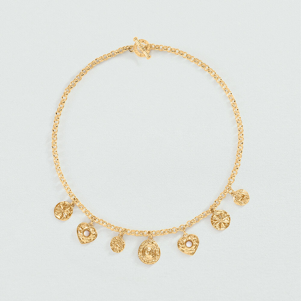 Collar corto PONT DES ARTS - Dorado / Blanco - Collar corto  | Agatha Collar corto PONT DES ARTS - Dorado / Blanco - Collar corto  | Agatha