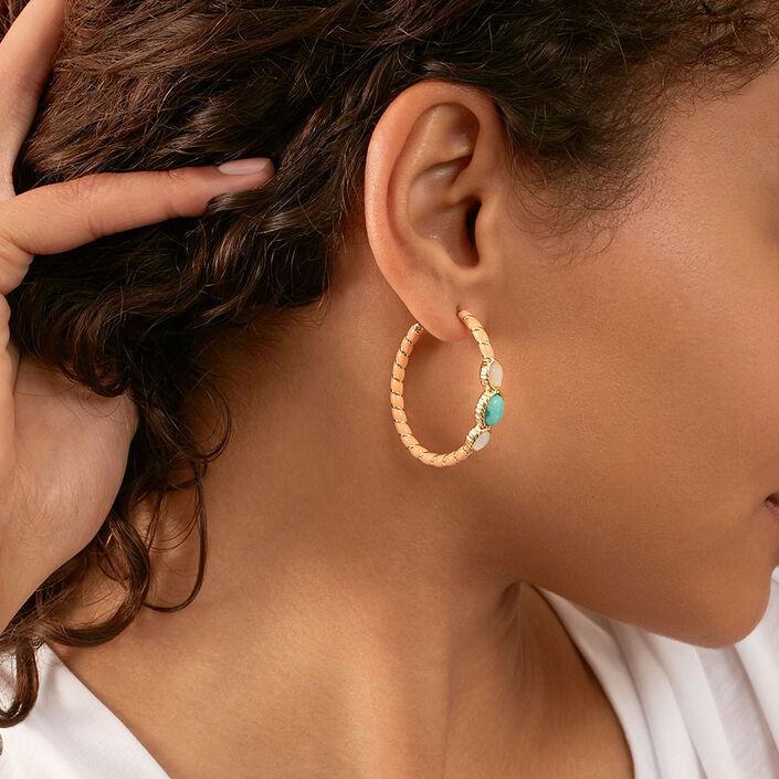 Criollas ARLEQUIN - Naranja / Oro - Pendientes  | Agatha