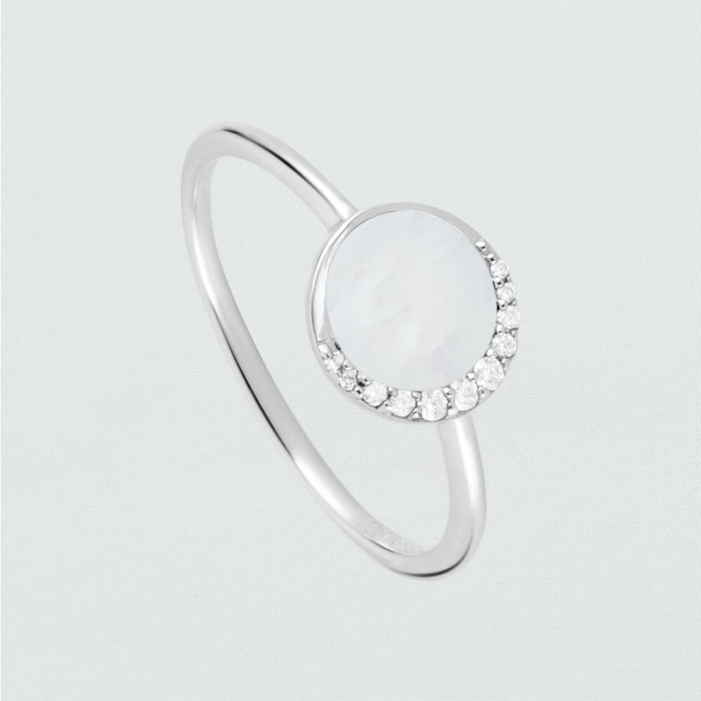 Anillo fino MOONNACRE - Perla / Plata - Anillos  | Agatha