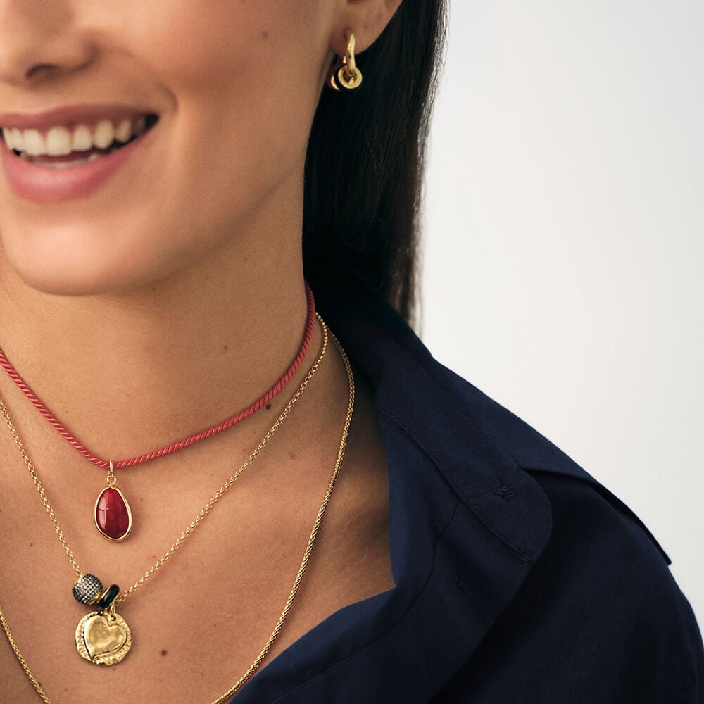 Collar corto CORDÓN - Terracotta - Collar corto  | Agatha