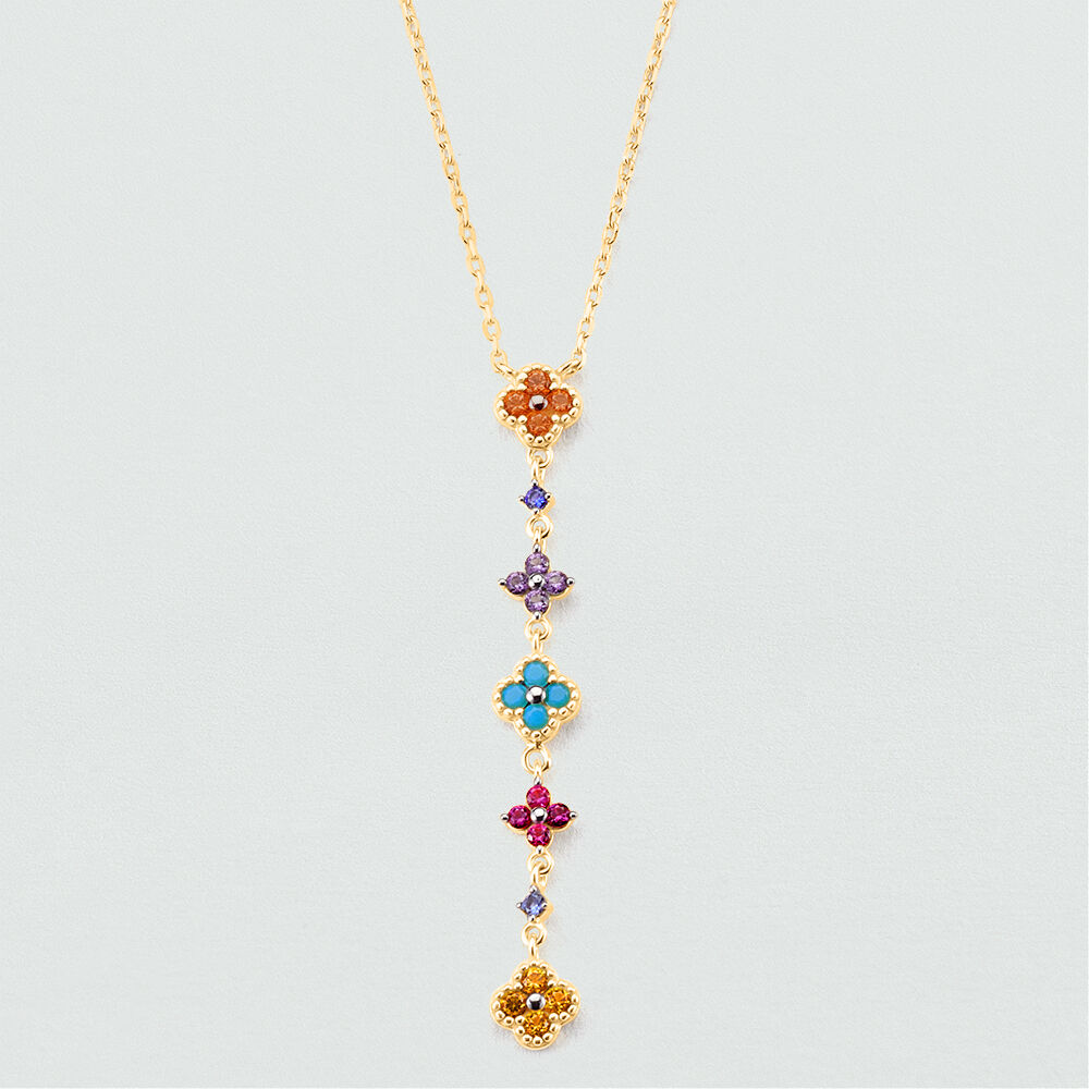 Collar corto BELOVED - Multicolor / Oro - Collar corto  | Agatha