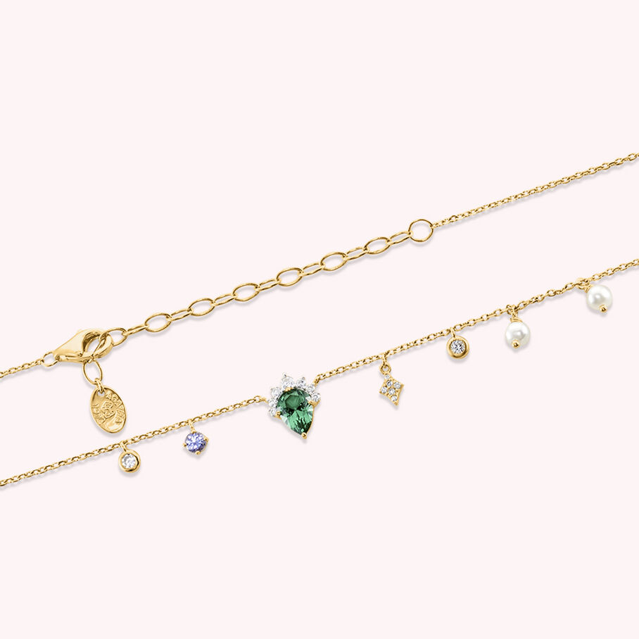 Collar corto ASTRE - Verde / Oro - Collares  | Agatha