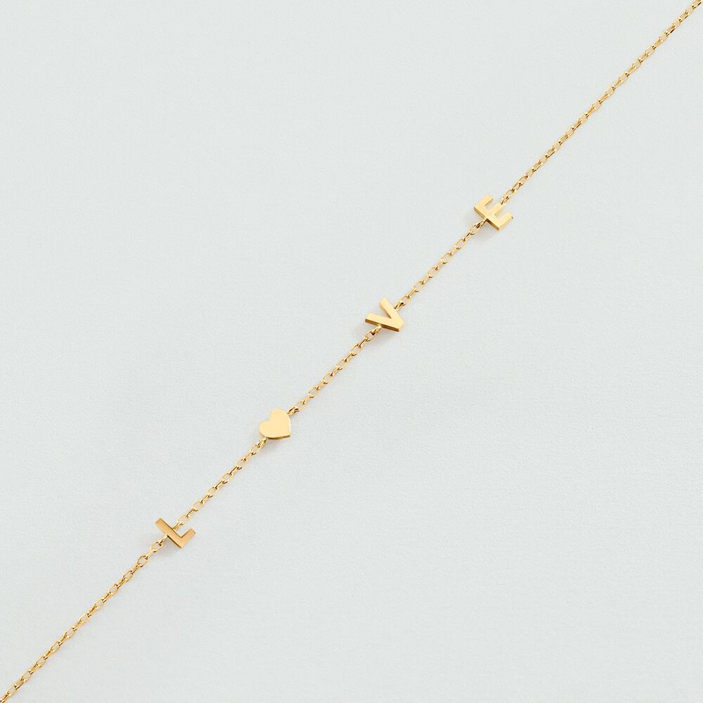 Pulsera de cadena WITH LOVE - Dorado - Pulsera de cadena  | Agatha