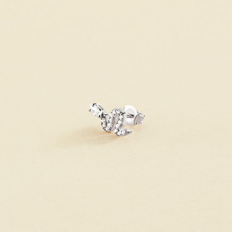 Piercing mini SNAKY - Cristal / Plateado - Piercings  | Agatha