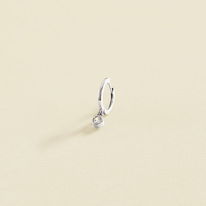 Piercing criolla CRIOZIRC - Cristal / Plateado - Piercings  | Agatha