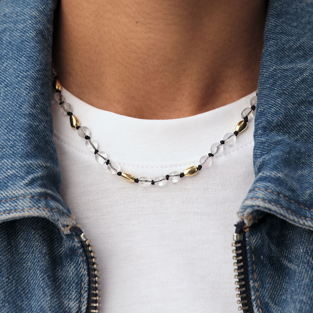 Collar corto ODYSSEE - Negro / Oro - Collar corto  | Agatha