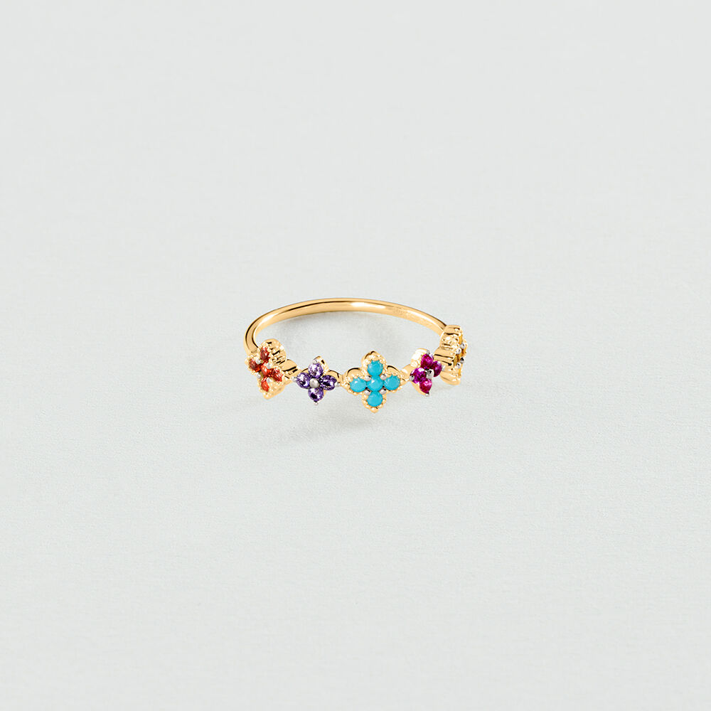 Anillo fino BELOVED - Multicolor / Oro - Anillos  | Agatha