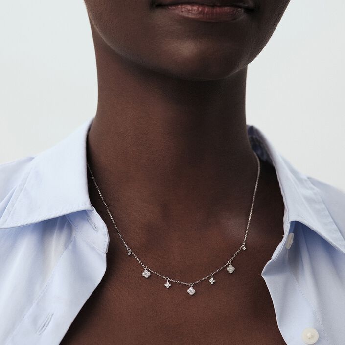 Collar corto BELOVED - Cristal / Plateado - Collares  | Agatha