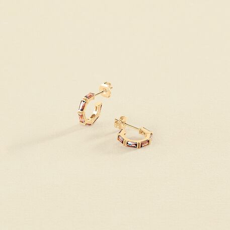 Criollas LUCILLE - Rosa / Oro - Pendientes  | Agatha