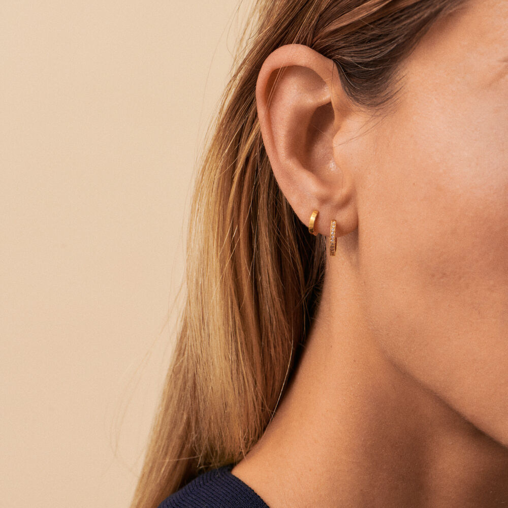 Piercing criolla CRIODIAM - Cristal / Dorado - Piercings  | Agatha