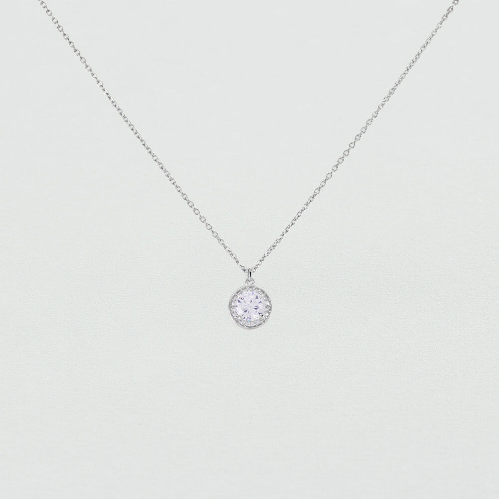 Collar corto IMPERIAL - Cristal / Plateado - Collar corto  | Agatha