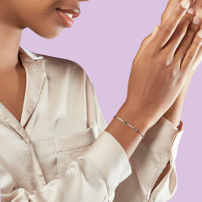 Pulsera de cadena ASTRE - Multicolor / Oro - Pulseras  | Agatha