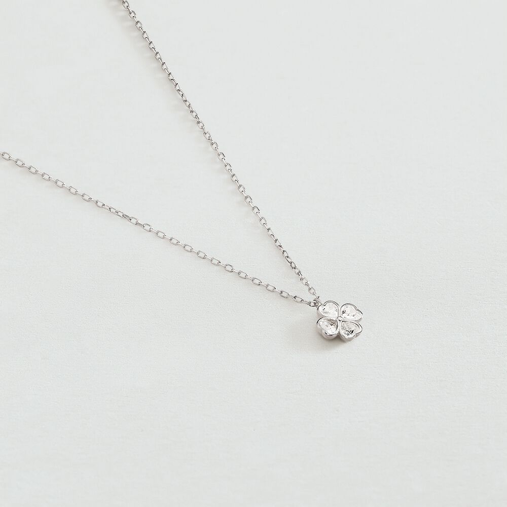 Collar corto FELICITE - Cristal / Plateado - Collar corto  | Agatha