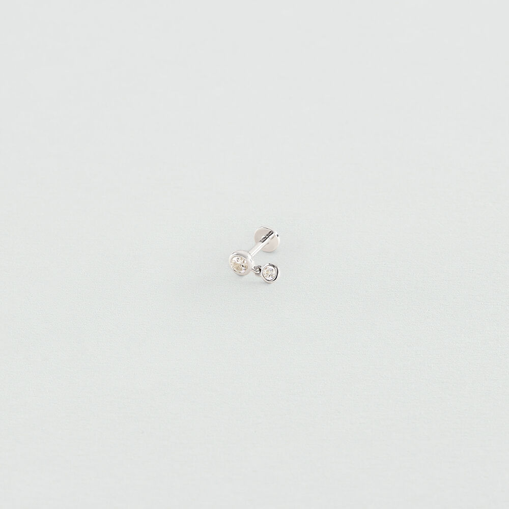 Piercing Hélix & Tragus MIX& MATCH - Cristal / Plateado - Piercings  | Agatha