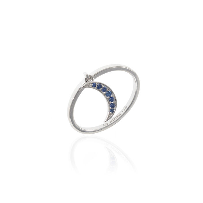 Anillo fino NOVA - Azul / Plata - Anillos  | Agatha