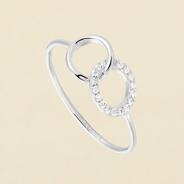 Anillo fino RONDOU - Cristal / Plateado - Anillos  | Agatha