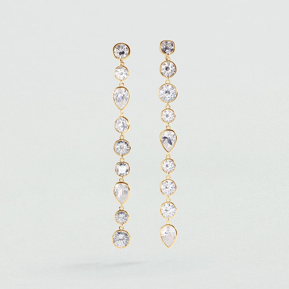 Pendientes de clip CANDY - Cristal / Dorado - Pendientes de clip  | Agatha