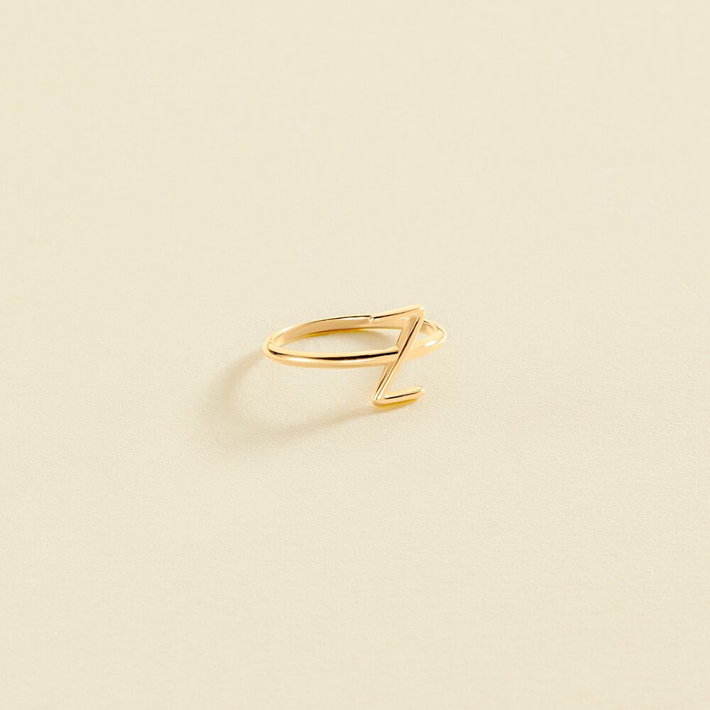 Anillo fino LETTRE Z - Dorado - Anillos  | Agatha