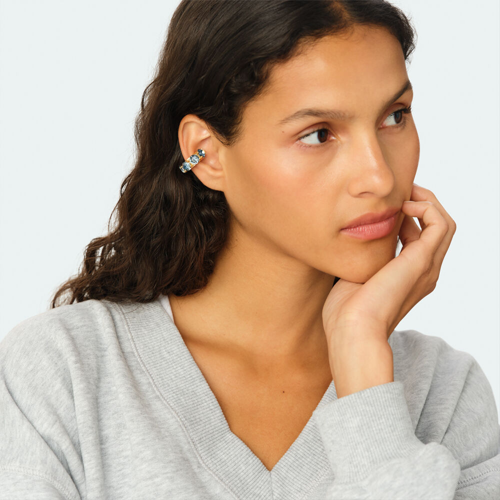 Ear cuff LUTETIA - Azul / Oro - Piercings  | Agatha